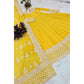 Yellow Embroidery Designer Anarkali Set