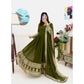 Mahendi Green Embroidery Worked Designer Anarkali Suit Set