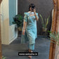 Bottle Green Printed Cotton Bliss Kurti Set