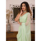 Light Green Fancy Tread Work Designer Saree