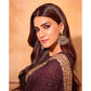 Kriti Sanon Marron Fancy Designer Saree