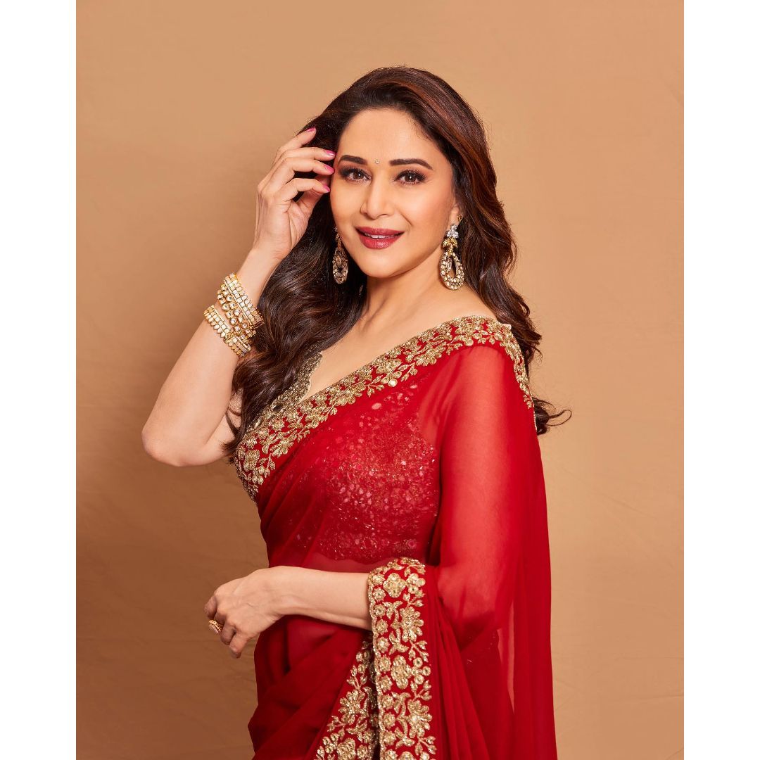 Red Fancy Sequence Work Saree