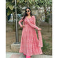 Light Peach Printed Kurtis With Dupatta