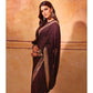 Kriti Sanon Marron Fancy Designer Saree