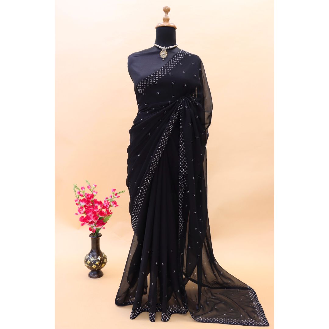 Black clour vishal saree - New India Fashion